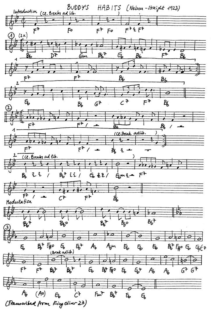 buddy's habits leadsheet – book us for your next 20s or gatsby event